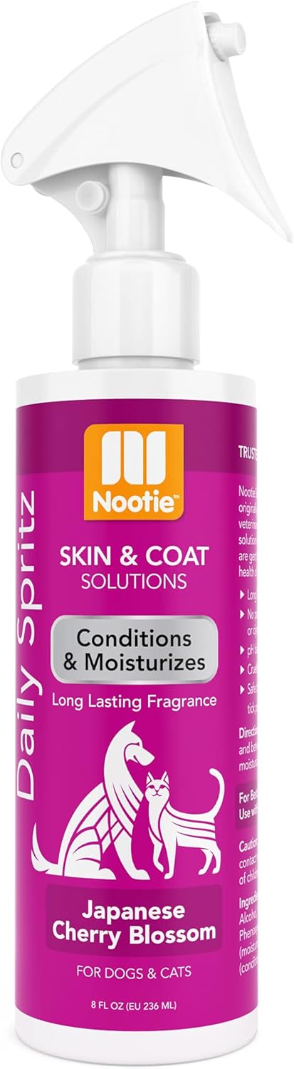 Nootie Japanese Cherry Blossom Daily Spritz for Dogs and Cats - Conditions and Moisturizes Fur