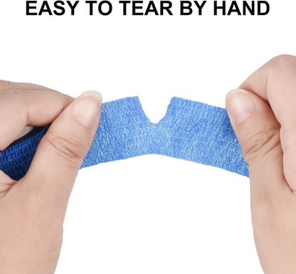 12 Pack Self Adhesive Bandage Wrap 1 Inch Cohesive Bandage Self Adherent Vet Wrap for Dog Pets