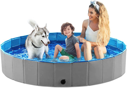 Jasonwell Foldable Dog Pet Bath Pool Collapsible Dog Pet Pool Bathing Tub Kiddie Pool Doggie Wading