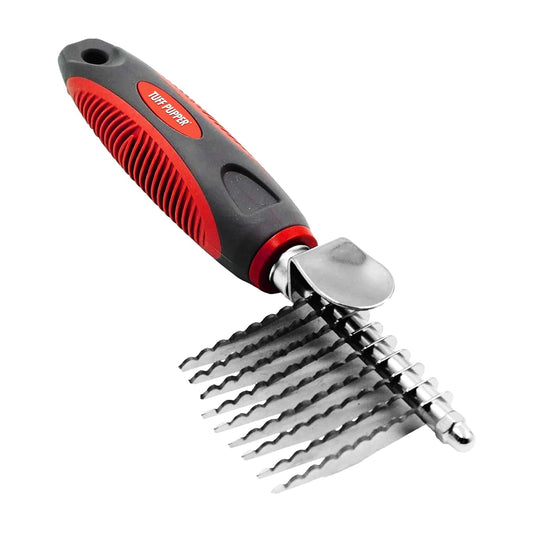 Dematting Comb For Dogs & Cats – Detangling Brush Tool For Dogs Easily & Safely Remove Dead, Matted