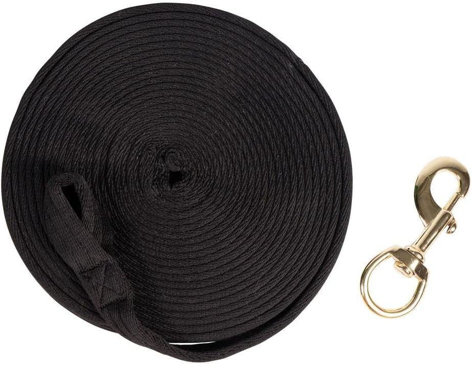 Dura-Tech Cushion Lunge Line for Horses | Stable Use & Horse Training | Horse Lunge Line with Snap
