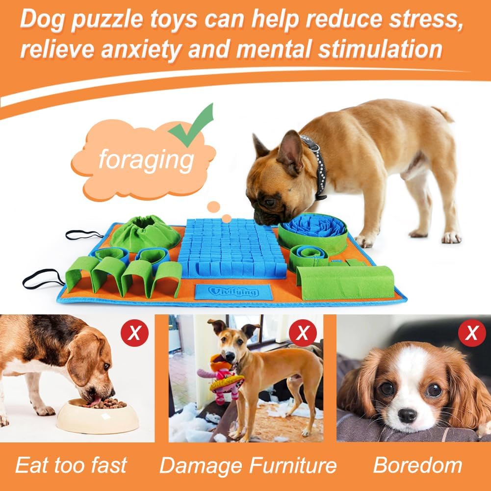 Enrichment Snuffle Feeding Mat. Encourages natural foraging and calm, mindful feeding.