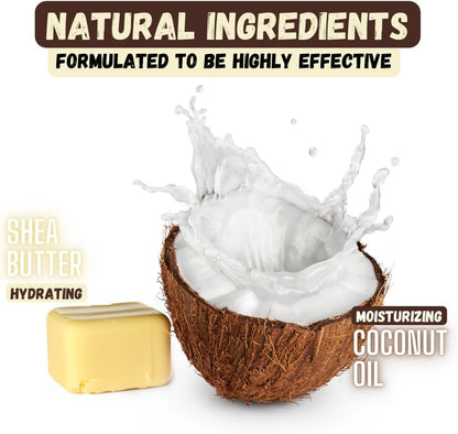 Deshedding Dog Shampoo Bar for Shedding Control, Natural Ingredients with Coconut Oil & Shea Butter