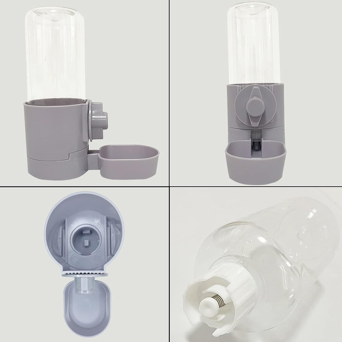 Rabbit Water Bottle 17 OZ Bunny Hanging Water Fountain Automatic Guinea Pig Water Dispenser No Leak