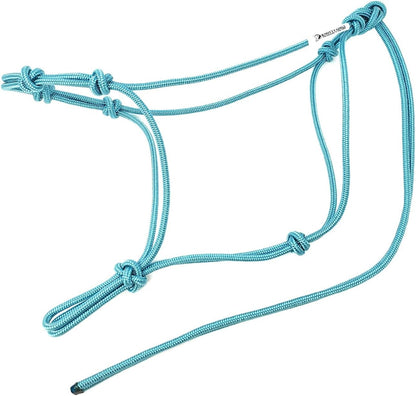 Horse Rope Training Halter - 4 Knot 1/4" Stiff Halter Cord - Used by Famous Trainers Multiple Sizes