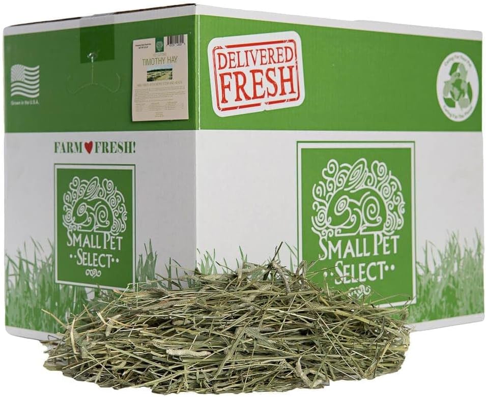 Small Pet Select 1st Cutting Timothy Hay, Animal Food for Guinea Pig, Rabbit, Hamster, Bunny, or