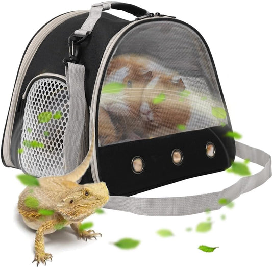 Ventilation Carrier for Bearded Dragon,Guinea Pig Carrier,Guinea Pig Carrier for 2,Reptile Travel