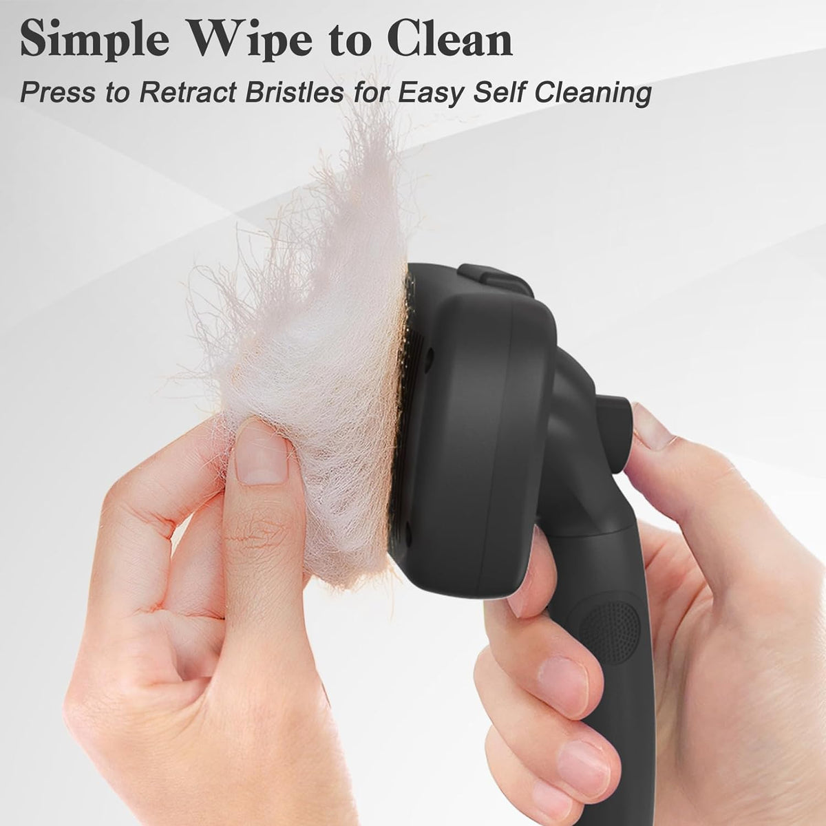 Swihauk Self Cleaning Slicker Brush for Dogs & Cats - Skin Friendly Deshedding and Grooming Brush