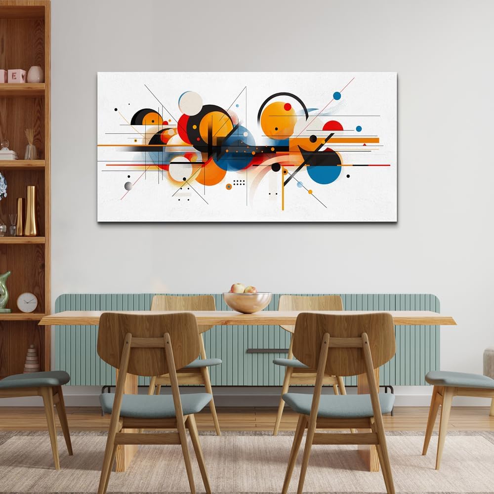 hyidecorart Large Wall Art For Living Room Wall Decorations For Bedroom Line Color Block Abstract