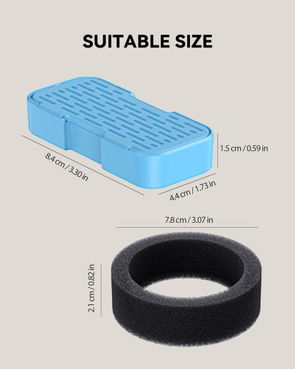Cat Water Fountain Filters Replacement: 6 Carbon Filters + 6 Sponge Filters - Pet fountain with