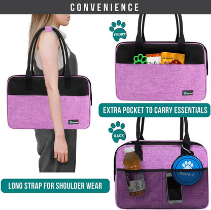 PetAmi Dog Purse Carrier for Small Dogs, Airline Approved Soft Sided Pet Carrier with Pockets