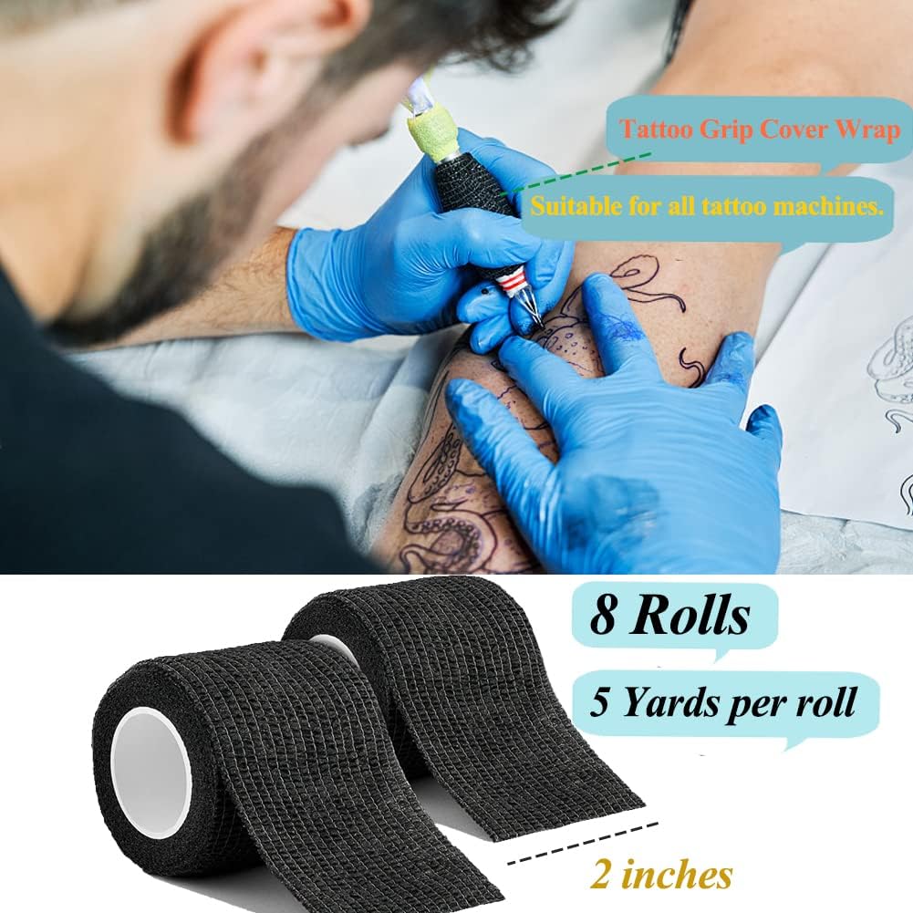Self Adhesive Bandage Wrap,2 Inch Blue Breathable Elastic Cohesive Bandages, Vet Wrap Sports Tape