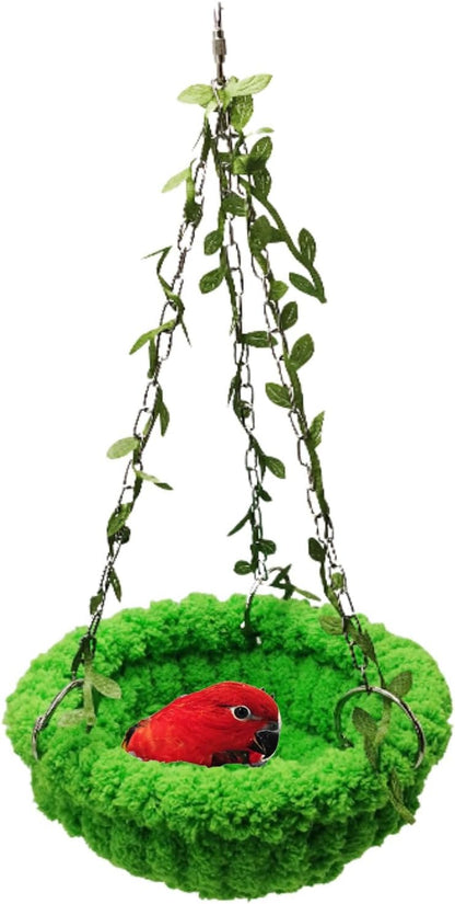 Bird Nest Hanging Hammock Bed Toy for Small Medium Pet Parrot Parakeet Cockatiel Conure Cockatoo