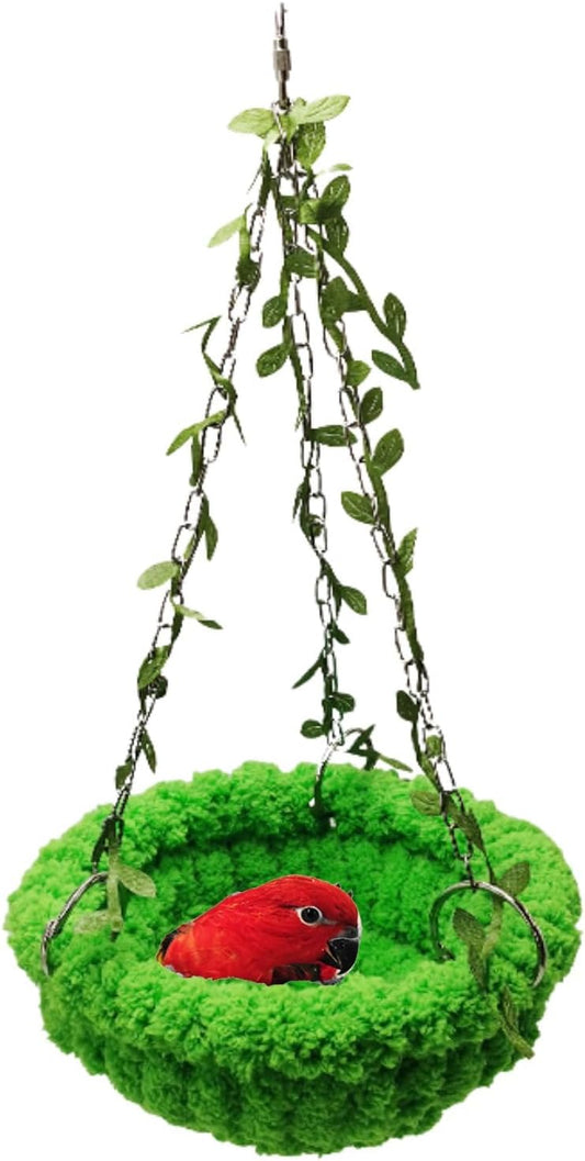 Bird Nest Hanging Hammock Bed Toy for Small Medium Pet Parrot Parakeet Cockatiel Conure Cockatoo