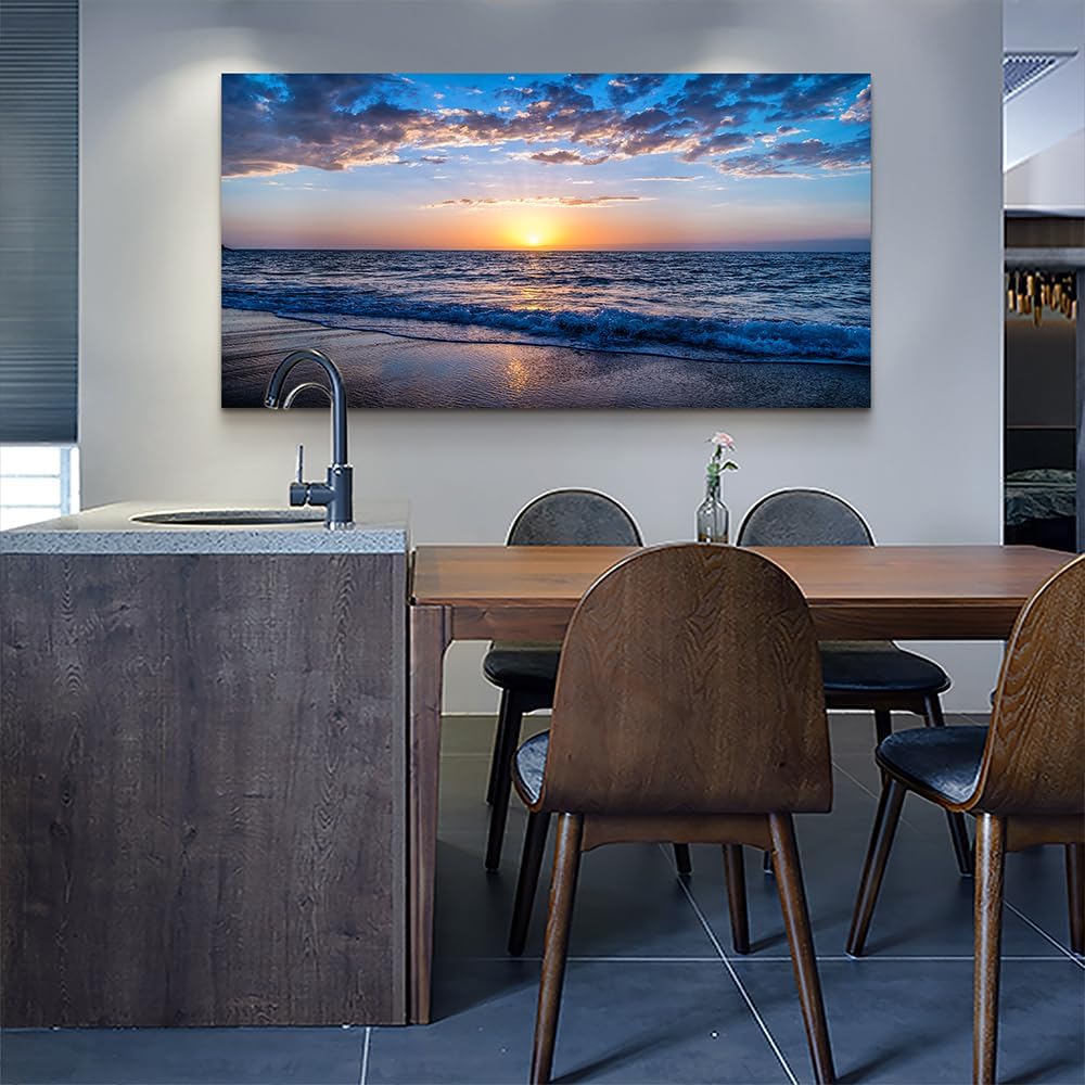 Lapremoly Large Canvas Wall Art For Living Room farmhouse Wall Decor For Office Ocean Wave Wall