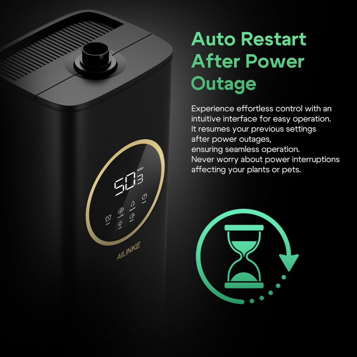 Humidifiers for Plants, 2.1Gal/8L Plant Humidifier Indoor, Reptile Fogger Mister with Precise