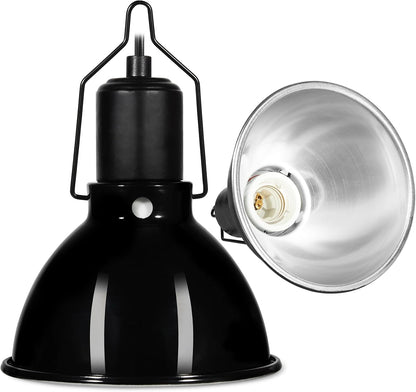 5.5 inch Dome Reptile Light Fixture Reptile Heat Lamp UVB Light Fixture for Bearded Dragon, Lizard