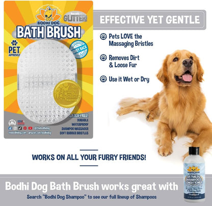 Bodhi Dog Shampoo Brush - Pet Grooming & Bath Supplies for Dogs and Cats - Bath Brush for Long &