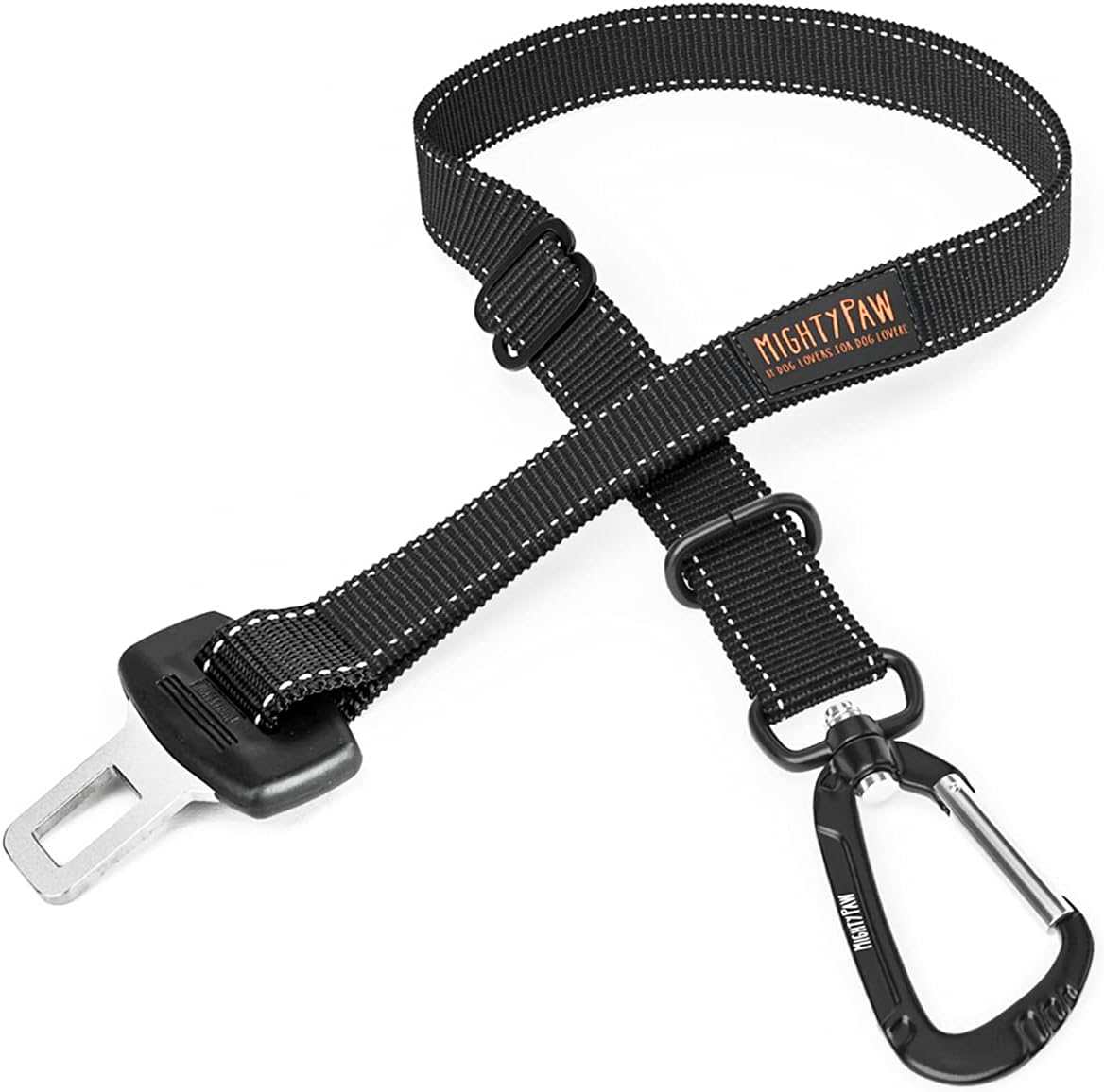 Mighty Paw Dog Seat Belt for Car - Safe Distraction Free Driving, Heavy-Duty Design with Aviation