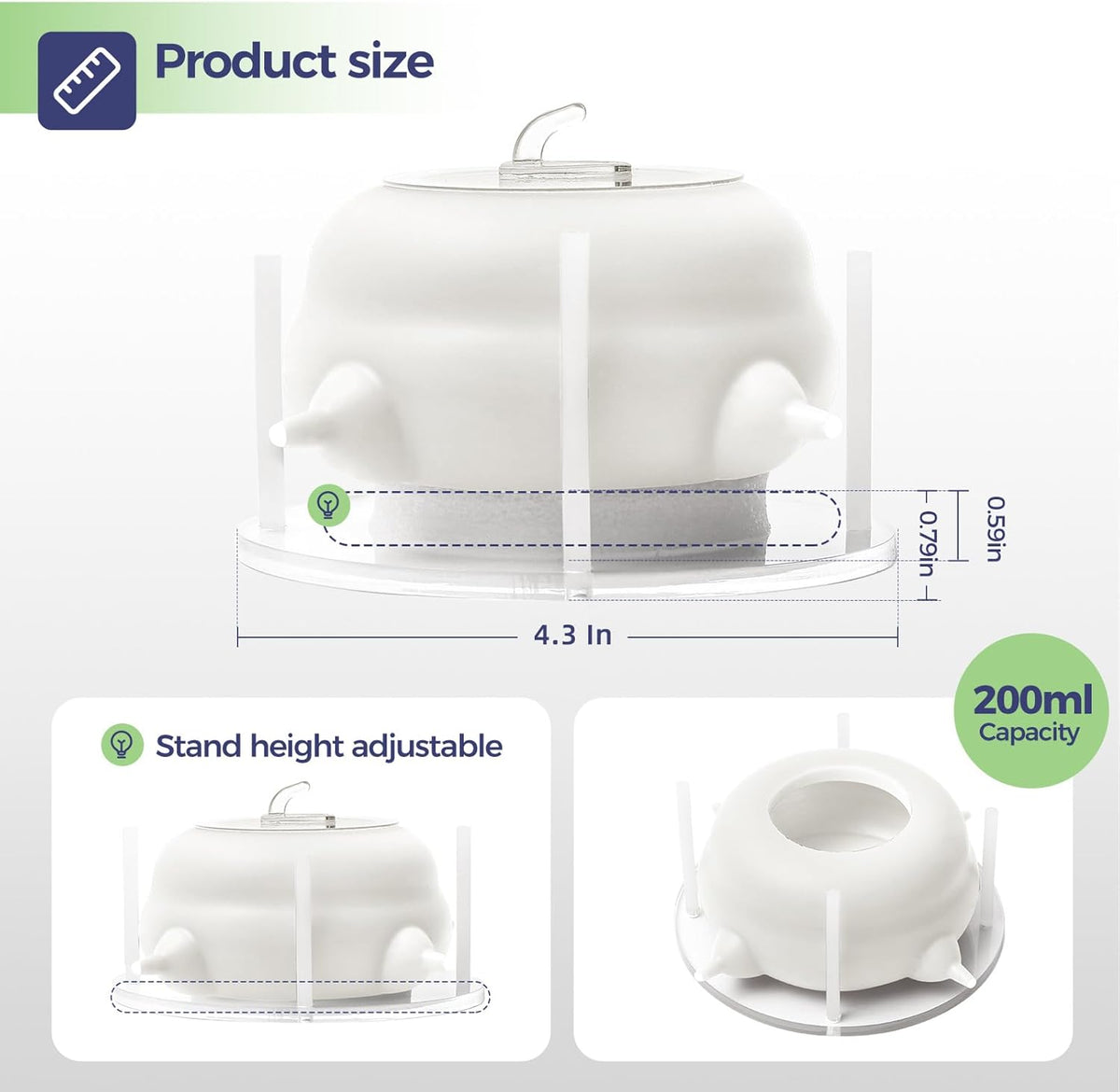 Puppy Feeders for Multiple Puppies, Nursing Nipple with 4 Nipples & Support Base – Perfect