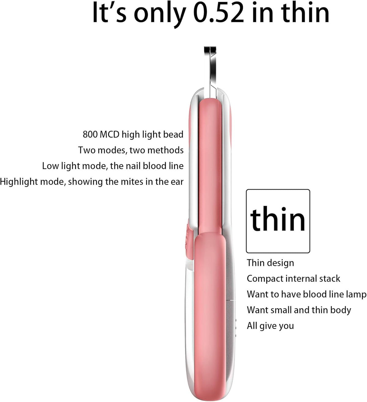 Pet Nail Clippers with LED Lights cat Nail Clippers for Indoor Cats Nail Trimmer Clippers for Small