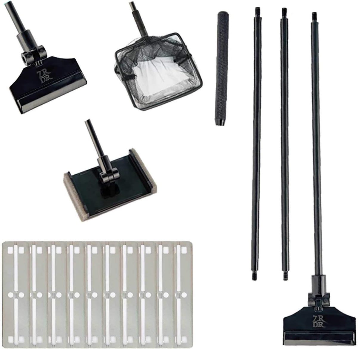 ZRDR Stainless Steel Algae Scraper Aquarium Cleaning Tool for Glass Aquariums, Including Algae