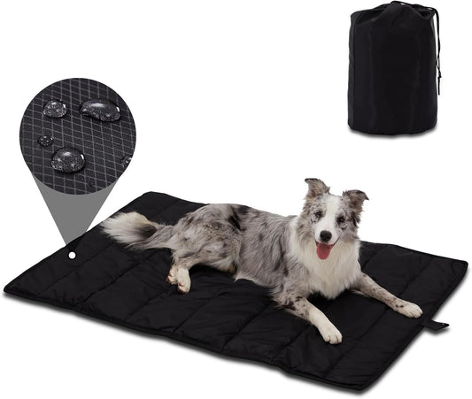 BDEUS 51x35In Extra Large Size Outdoor Dog Bed, Waterproof & Portable Camping Travel Pet Mat, Easy
