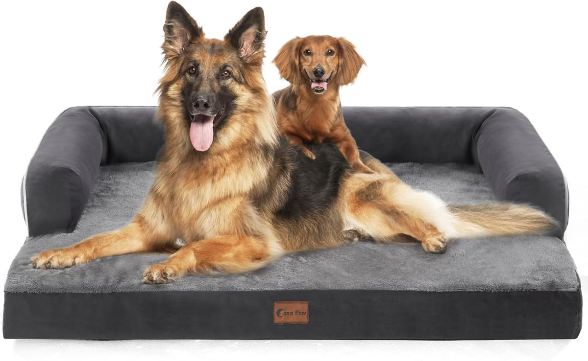 XXL Dog Beds with Bolsters, Extra Large Orthopedic Dogs Beds, Waterproof Dogs Beds XLarge