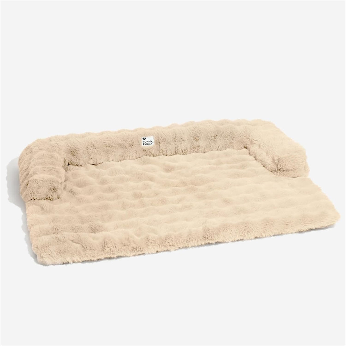 FUNNY FUZZY Pet Fluffy Fuzzy Calming Dog Couch Bed Sofa Protector Washable Pets Mat for Large