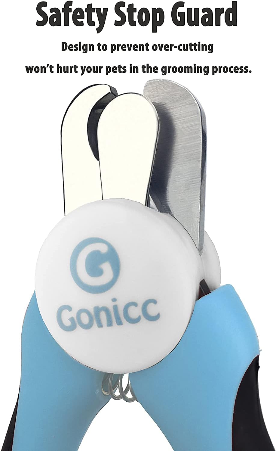 gonicc Dog & Cat Pets Nail Clippers and Trimmers - with Safety Guard to Avoid Overcutting, Free