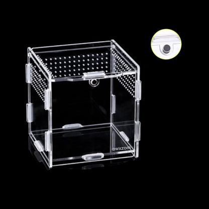 Magnetic Acrylic Case, micro habitat small Tarantula Enclosure enclosure for arboreal Tarantula