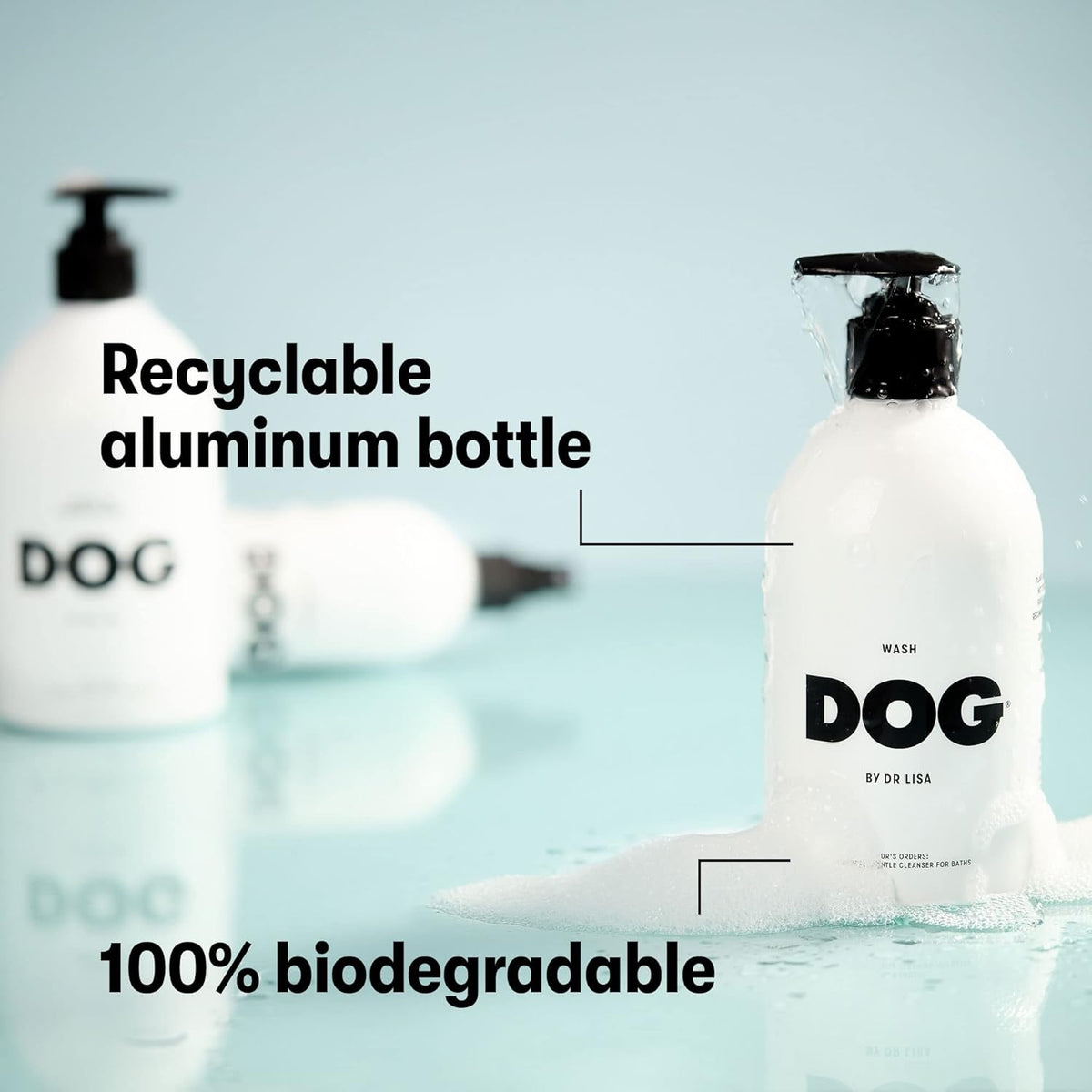 DOG by Dr. Lisa - Wash - Natural Dog Gentle Cleanser - for Baths, Showers - Plant-Based Essential