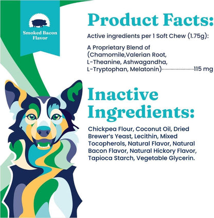 Solid Gold Calming Chews for Dogs - Dog Calming Chews w/Melatonin for Separation, Stress &