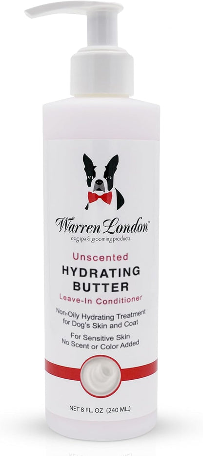 Warren London Hydrating Butter Leave in Pet Conditioner for Dogs | Lotion for Skin and Coat | Aloe
