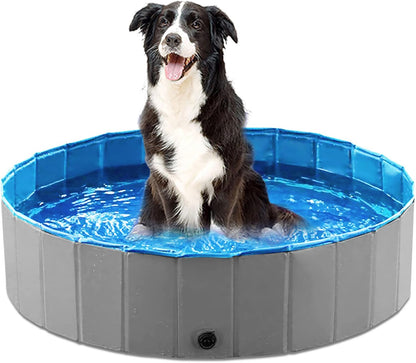 Jasonwell Foldable Dog Pet Bath Pool Collapsible Dog Pet Pool Bathing Tub Kiddie Pool Doggie Wading