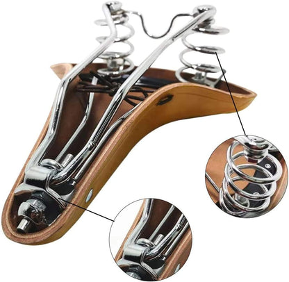 UNISTRENGH English Vintage Bicycle Saddle Touring City Saddle Comfortable Comfort Leather Bicycle