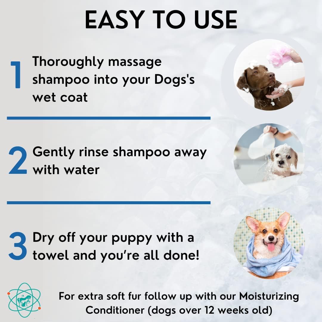 8 floz 5 in 1 Dog Shampoo for Itchy Skin - Sensitive Skin Dog Shampoo for Smelly Dogs - Dog