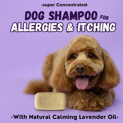 Kelebs Dog Shampoo | Allergies and itching | Dog Shampoo for Sensitive Skin | All Natural Dog Soap