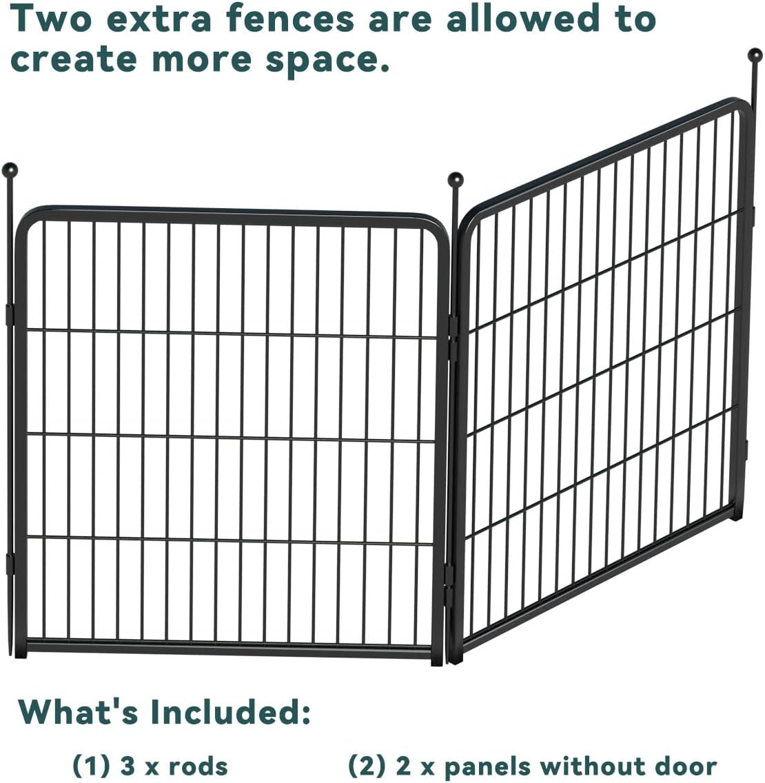 FXW Rollick Unleashed Dog Playpen for Indoor, Yard, RV Camping, 32 inch 2 Panels for Small and