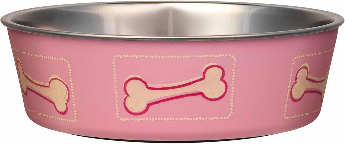 Loving Pets Bella Dog Bowls- Stainless Steel Dog & Cat Bowls - Spill Proof Dog Food Bowl, Cat Bowl