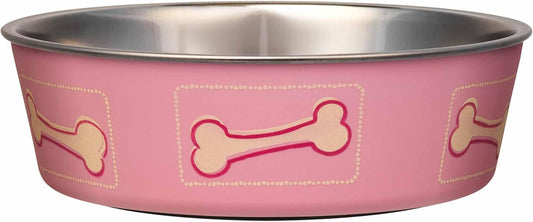Loving Pets Bella Dog Bowls- Stainless Steel Dog & Cat Bowls - Spill Proof Dog Food Bowl, Cat Bowl