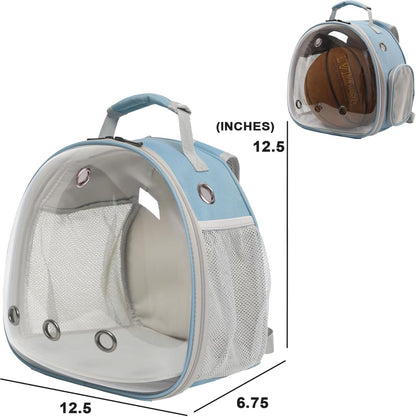 Bearded Dragon Backpack Carrier,Reptile Portable Backpack Carrier,Space Capsule Clear Bubble Window