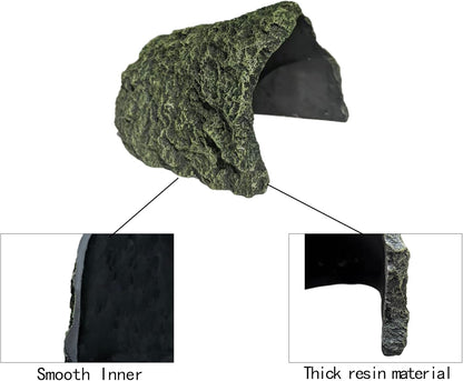 Oversize Resin Rock Reptiles Large Hideout Cave – Ideal for Turtles, Lizards, Bearded Dragons