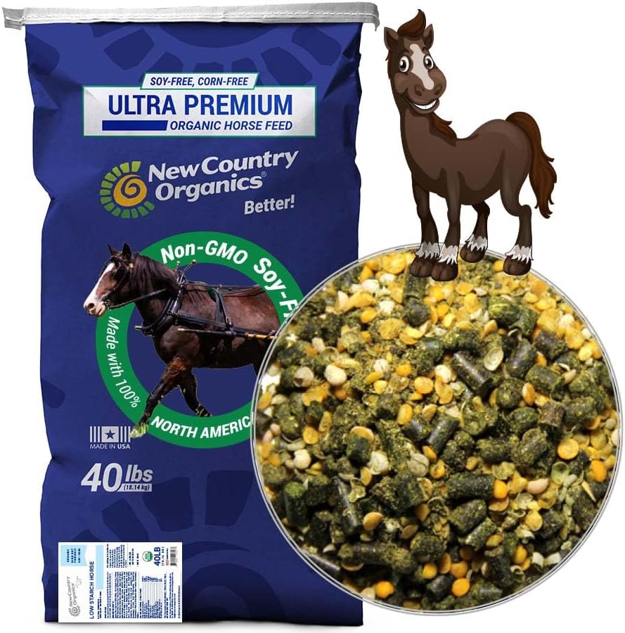 New Country Organics | Low Starch Horse Feed | Horse Food for Horses with Metabolic Disorders or