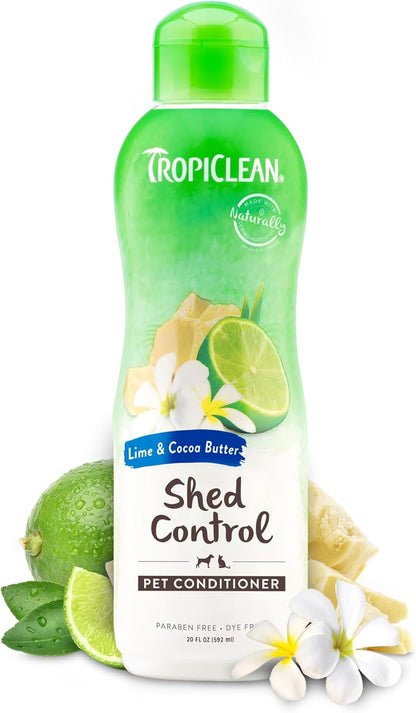 TropiClean Deshedding Dog Conditioner, Reduces Shedding & Softens Coat, Puppy Safe, Made in the
