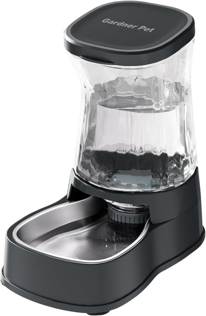 Gardner Pet Automatic Dog Water Dispenser Gravity Stainless Steel Water Waterer Feeder, 100%