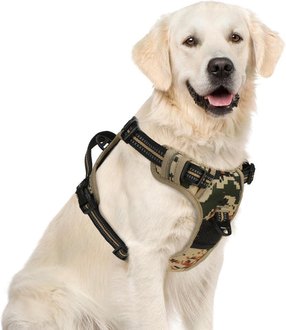 PUPTECK No Pull Dog Harness for Large, Adjustable Reflective Dog Harness with Handle Easy Control