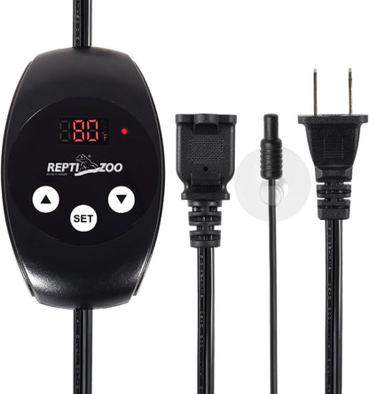 REPTIZOO Dimming Thermostat, PID Temperature Controller with Memory Function, Reptile Thermostat
