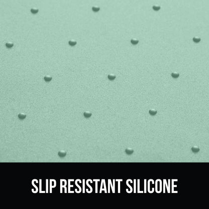 GORILLA GRIP 100% Waterproof Raised Edge BPA Free Silicone Pet Feeding Mat, Dog Cat Food Mats
