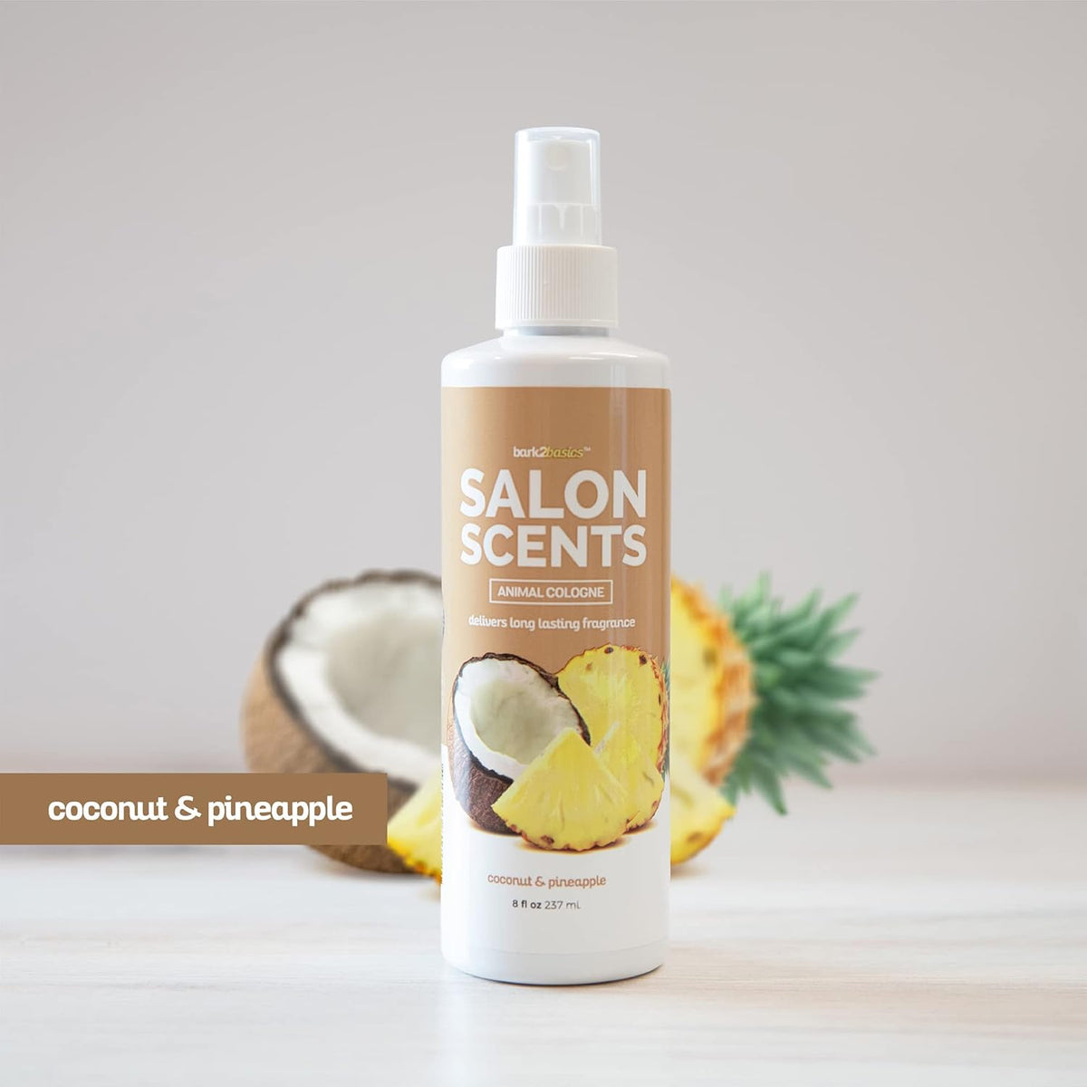 Bark2Basics Salon Scents Pet Grooming Cologne - 8 oz, Natural Professional Grade Perfume for Dogs